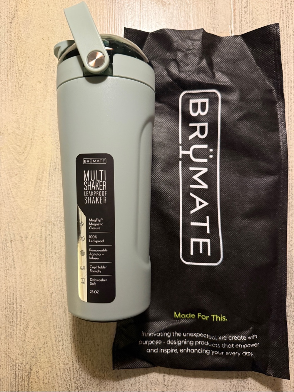 BrüMate Multi Shaker Leakproof Shaker - Sage Green